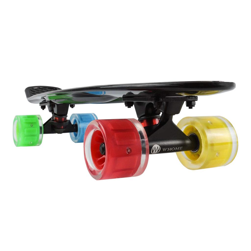 WHOME Skateboard for Kids Cruiser Skateboard 60x45mm 5th Generation LED Lighted Wheels Birthday Gift for - 22" - Commuter/Mobility Gift/Holiday