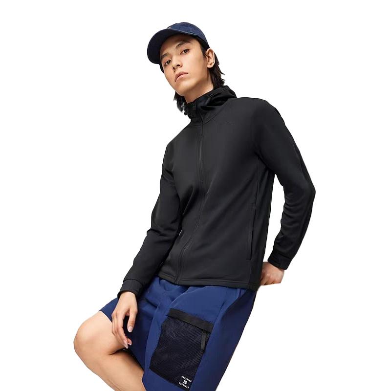 Li-Ning Solid Color Student Style Simple Running Sports Casual Zip-Up Hoodie Jacket Unisex jackets AWDU766-1