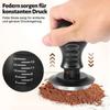 Spring Loaded Coffee Tamper Flat/threaded Bottom Coffee Powder Press Durable Coffee Leveler  Bar