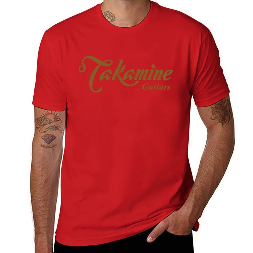 Takamine Guitars Logo T-Shirt Customs Design Your Own Plus Size Tops Customizeds Oversized T Shirts for Men
