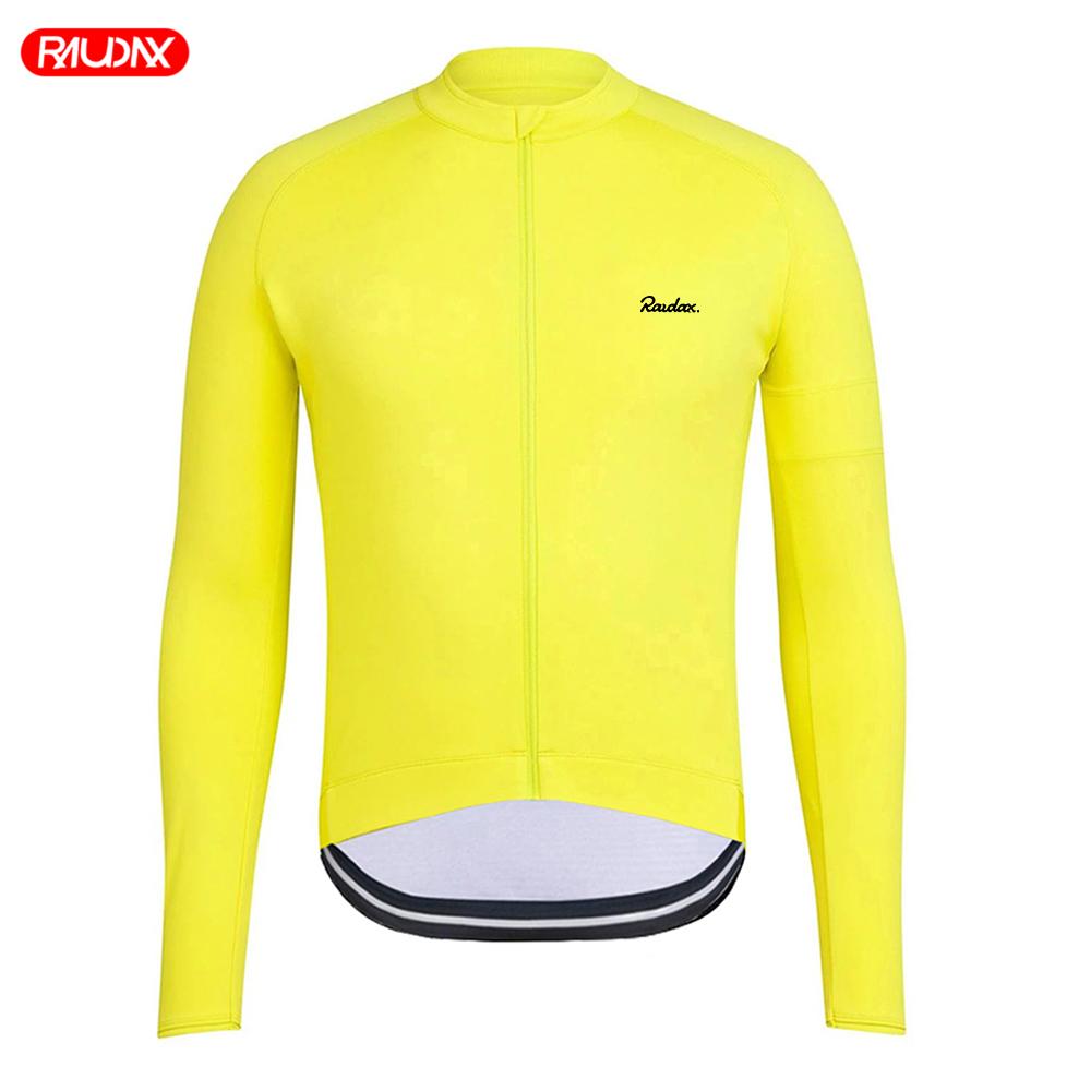 

Raudax Long Sleeve Sports Team 2026 MTB Bike Shirts Autumn Offroad Bike Jerseys Sportswear Cycling Clothing Winter Fleece Warm Cycling Suit Set XS