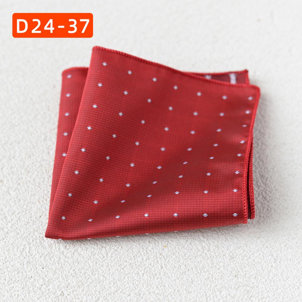 Striped Polyester Silk Pocket Square for Wedding or Business