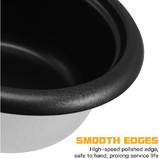 BESTonZON Внутренняя чаша для рисоварки, Замена внутренней чаши для рисоварки 1,5 л, Антипригарная емкость для варки риса, Съемная круглая чаша для кухонной электрической рисоварки