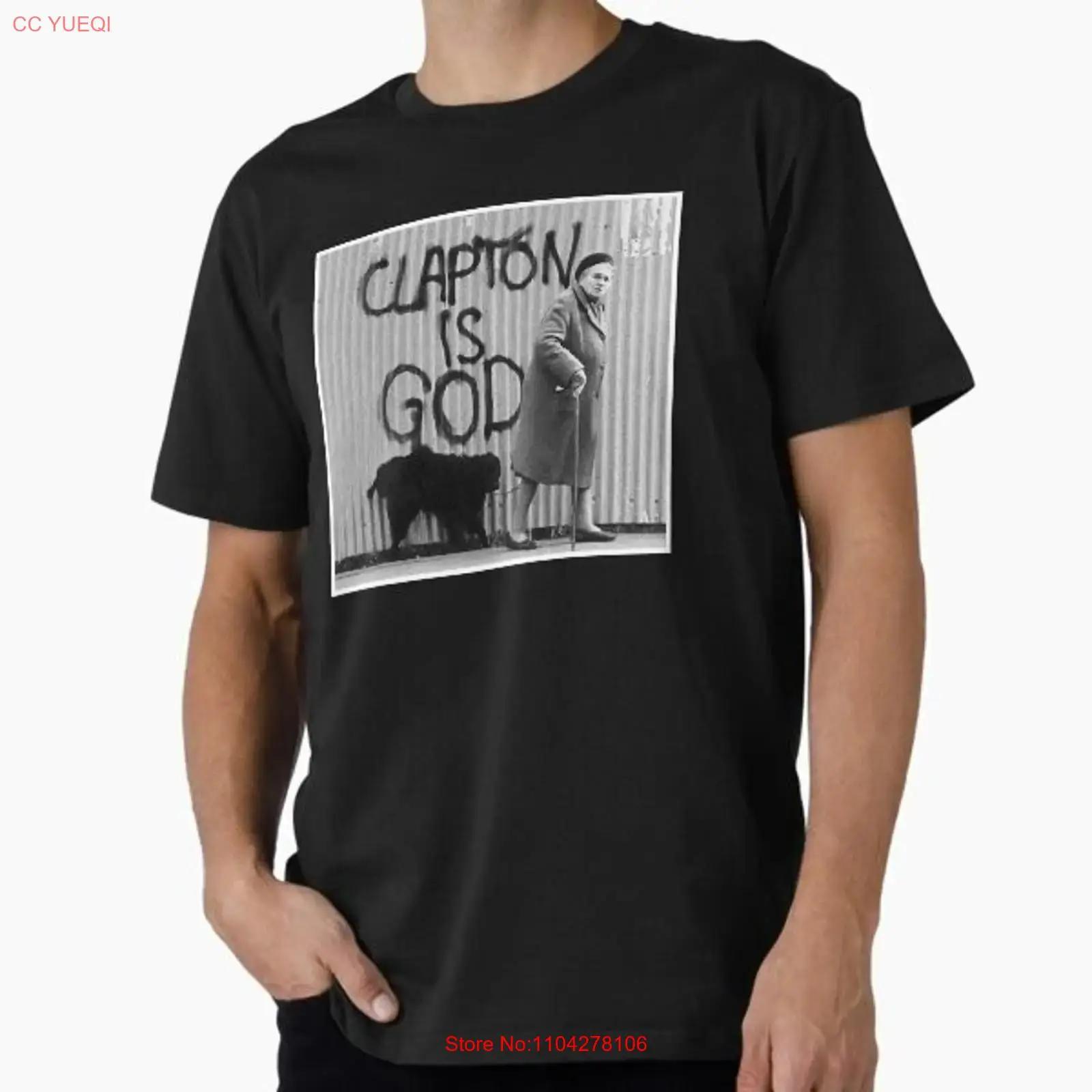 

Clapton is God Fan Eric Premi Made in USA Mens T Shirt S to 5XL vintage Washed Top For Everyday Wear Soft Casual homme graphic 5XL різнокольоровий