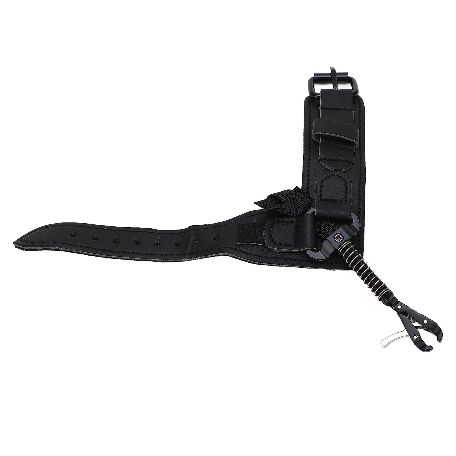 

Archery Compound Bow Release Strap Adjustable Archery Quick Shot Wrist Buckle Strap Black Accessories