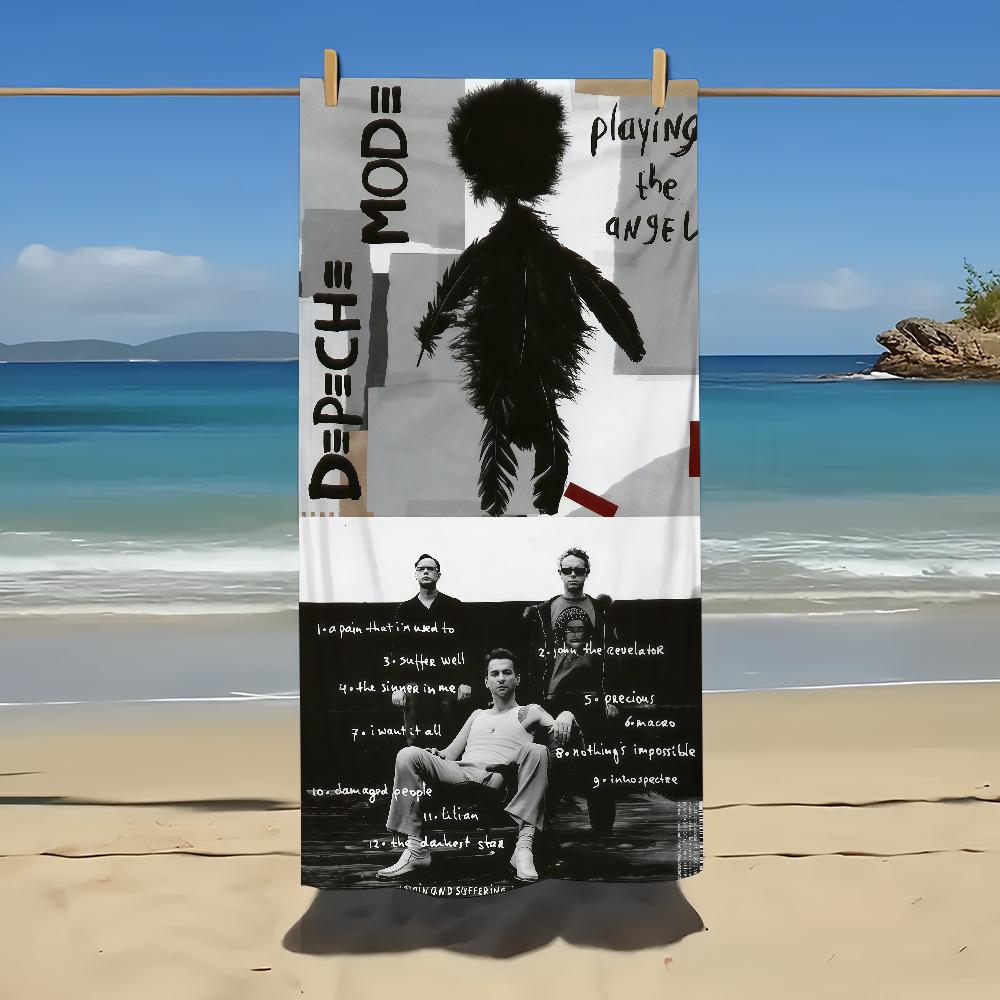 Towel Beach Blanket Thin Towels Depeche Albums Mode Lightweight Travel Camping Pool