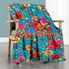 Rose Customize Your Name Blanket Throw Personalized Blanket Soft Warm Cozy Perfect for Living Room Seaside Home Decor Bed Four Seasons Multipurpose