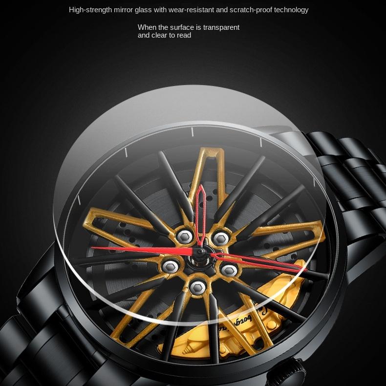 Ceas cu butuc rotativ modificat SVJ Ceas tridimensional Hollow Gini pentru bărbați Ceas cu cuarț