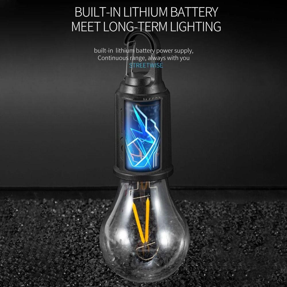 with Hook Tungsten Camping lights Waterproof Camping Lamp Portable Tent Light  Outdoor