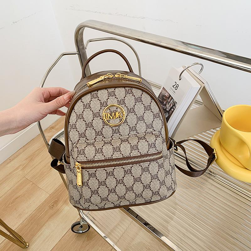 

Сумка Женский Новый Модный Принтованный Женский Рюкзак Универсальный Популярный Женский Маленький Рюкзак Повседневная Дорожная Сумка 15cm*21cm*25cm коричневый