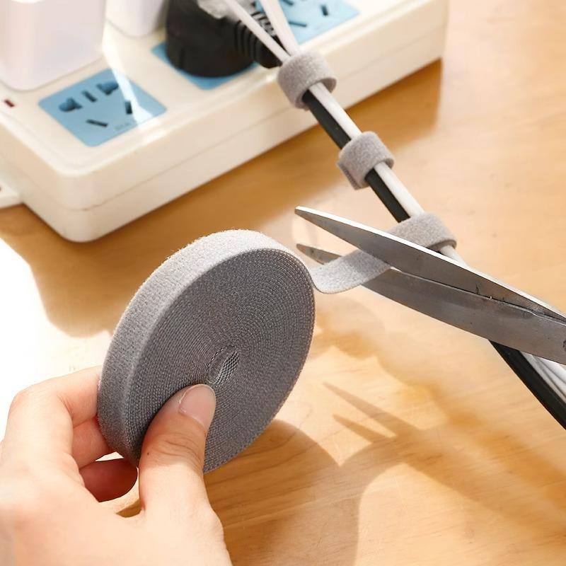 Datenkabelbinder Klettverschluss Kabelorganisator Computerkabelbaum Desktop-Kabelführung Starke Bindung und Befestigungsbänder