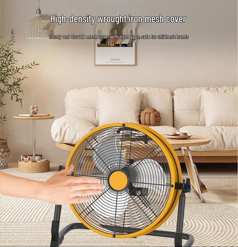 Ventilatore da pavimento solare portatile ad alta potenza per uso esterno