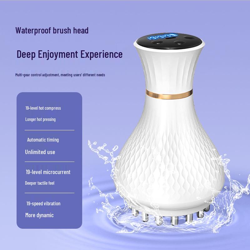 Электрическая меридианная массажная щетка Yichu, моющаяся, для лимфодренажа и сжигания жира всего тела.