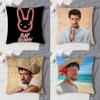 B-Bad Bunny Doppelseitig Bedruckte Quadratische Dekorative Kissenhülle Für Sofa Wohnzimmer Heimdekoration