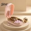 Daily Pills Organizer with Blade Pill Cutter Splitter Moisture-Proof Separate