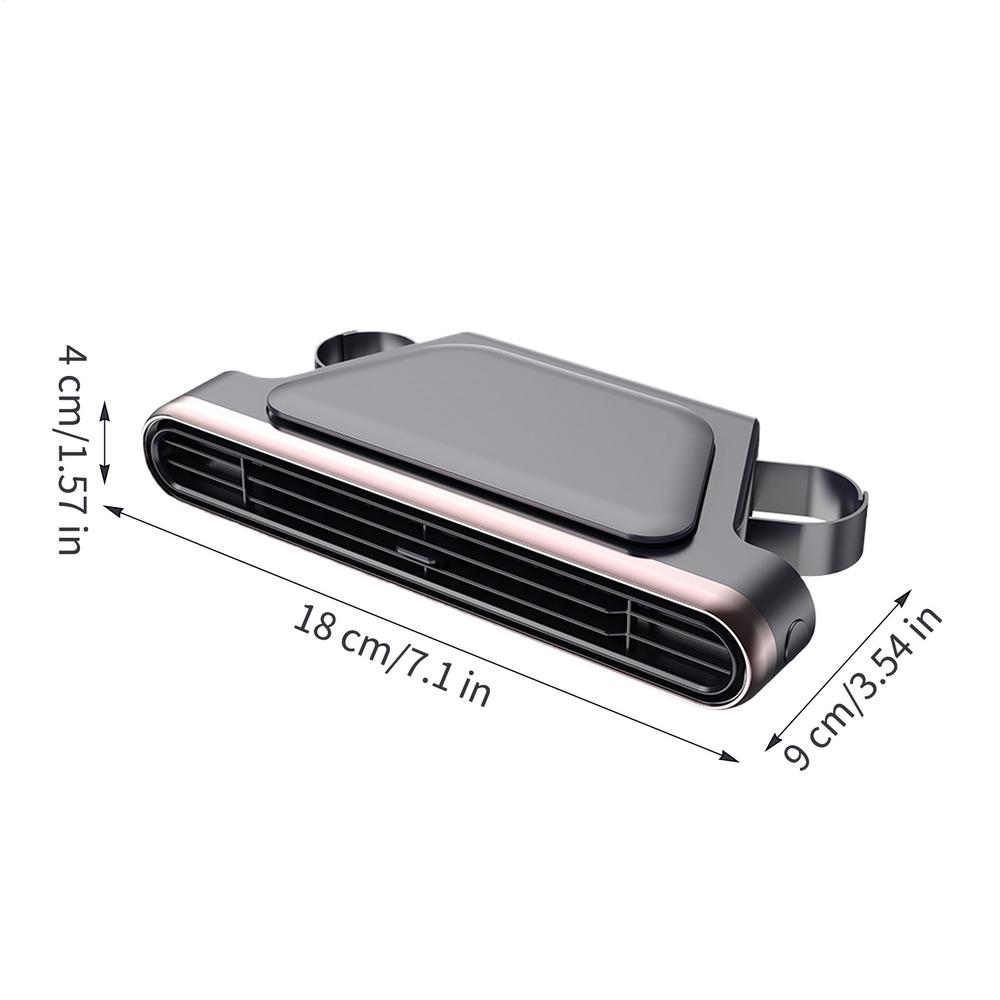

2026 new Car Seat Aromatherapy Fan Front Rear Seat Headrest Cooling Air Fan Large USB Plug-in Twin Turbo Light Sound Fan