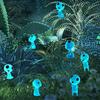 20Pcs Luminous Elves Mini Figurines Fish Tank Decor Kodama Glow In The Dark Figures Garden Micro Flower Potted Landscape Ornamen