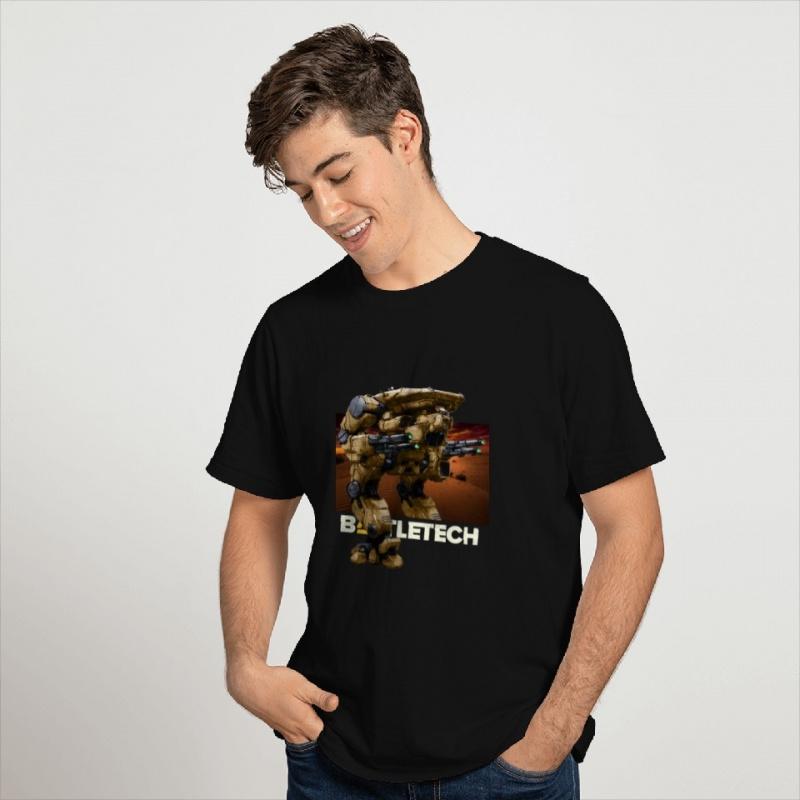 Mechwarrior MWO 0421 Mech Combat Video Game Gift T Shirt for RPG Fan Battletech Graphic Clothes