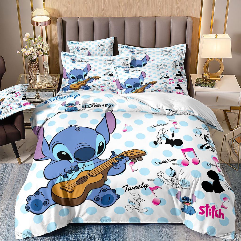 Digital Printing Three-Piece Cute Cartoon Quilt Cover 3D Bed Kit