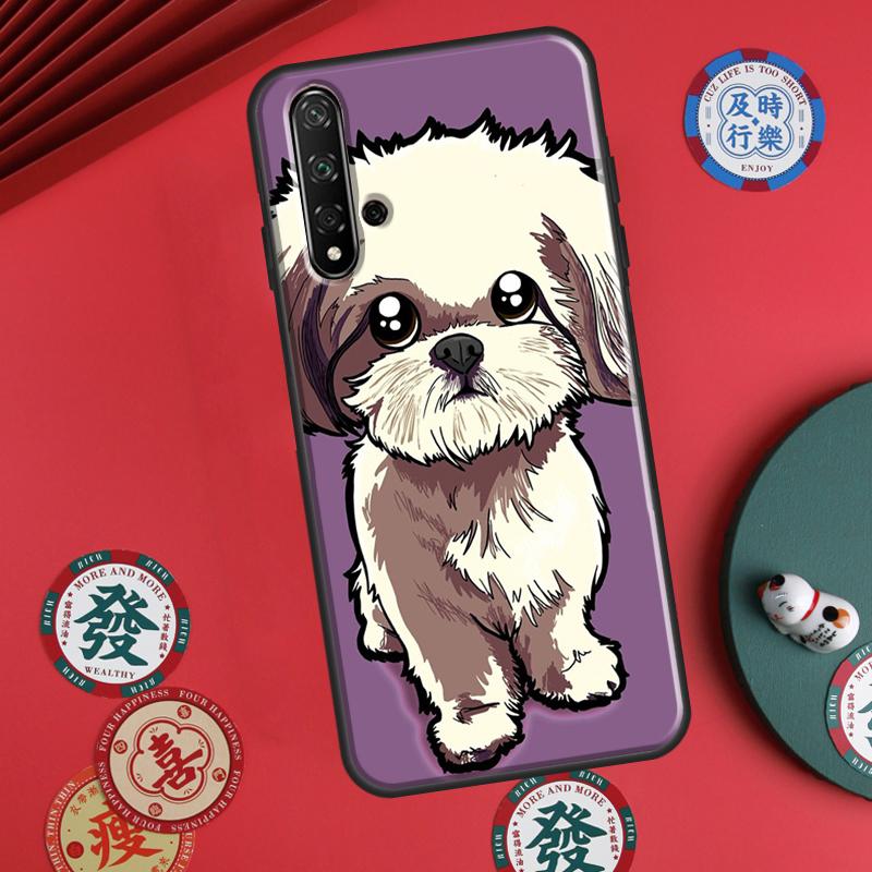 Cartoon Shih Tzu Dog For Huawei P20 P30 P40 Lite P60 Pro Nova 12i 11i 8i 12s 9 10 SE Y90 Y60 Y70 Y72 Y61 Y91 Case