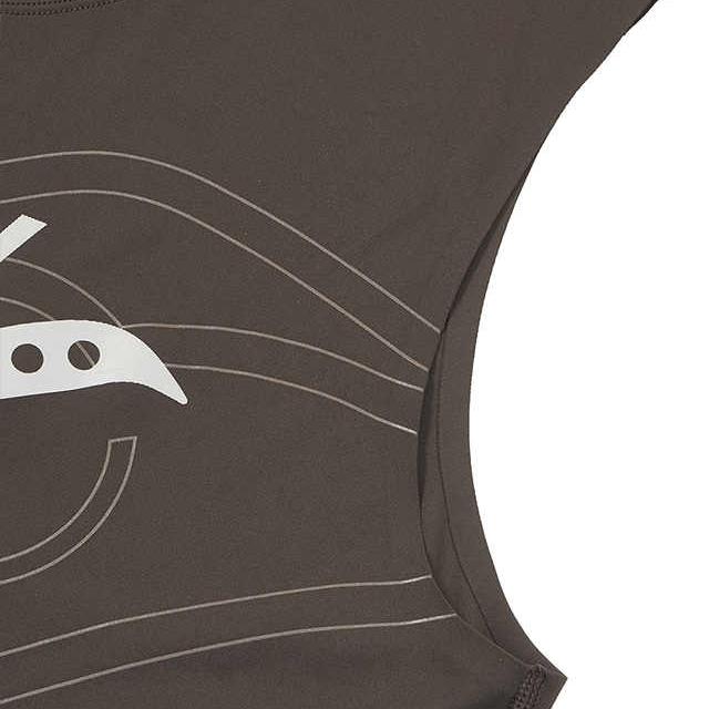 Saucony Skin-Friendly Comfortable Sports Training Breathable Reflective Logo Tank Top Men Tops Earth-Tone SA2259TK04T-CO021