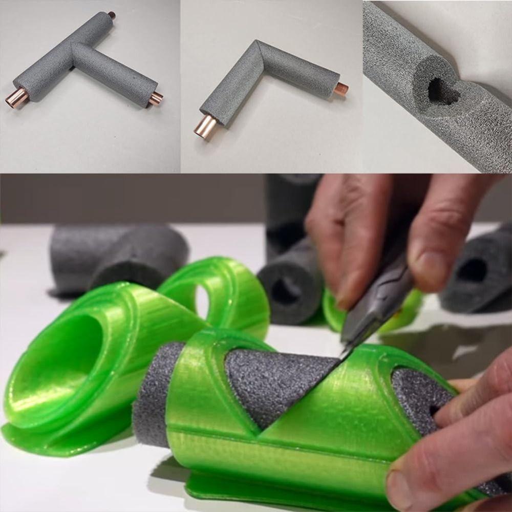 3Pcs 15mm/ 22mm/28mm Foam Pipe Cutting Tool Easy To Use Foam Pipe Insulation Cutting Guide