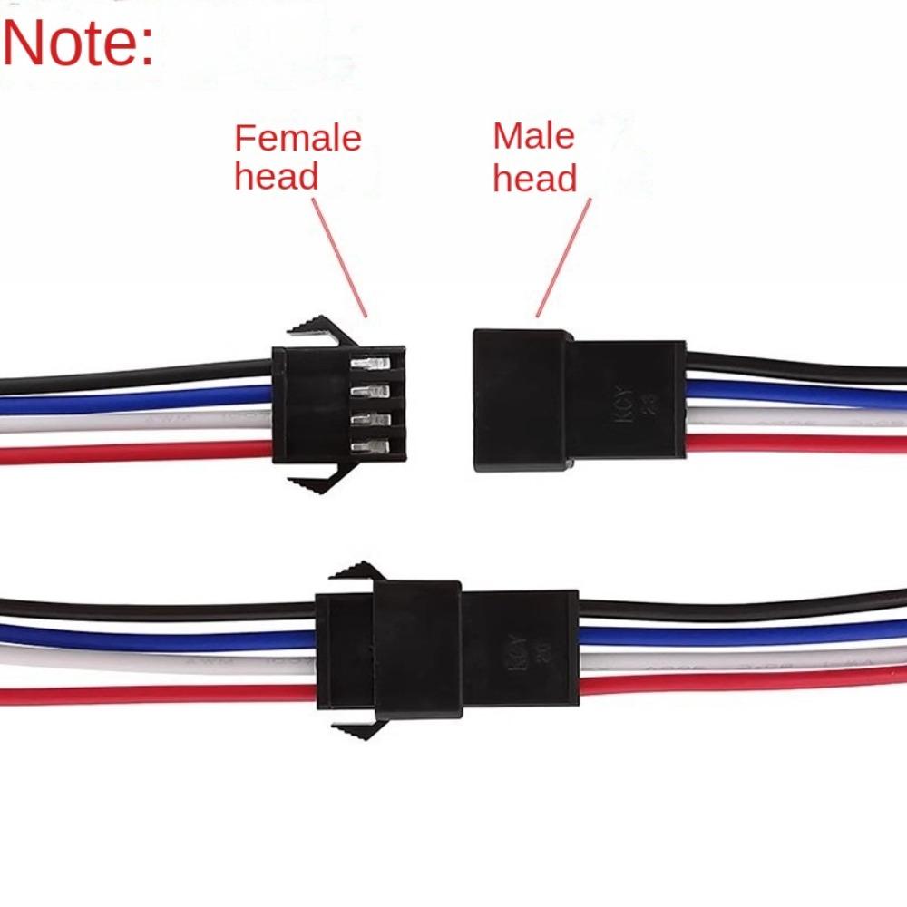 10PCS 2Pin Plug Socket Male To Female Wire Connector For LED Strip Lamp Driver