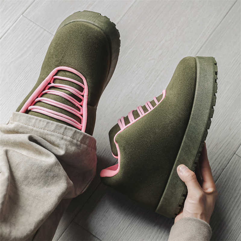 Fashion Flat Sole Hip Hop Mans Shoes 36 Loafers Fat Sneakers White Moccasin Sports Popular Style Super Comfortable Athletic Sapa