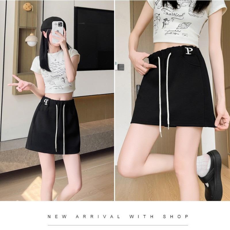 Spice Girl Sports Skirt Women's Spring and Summer New High-waisted Skirt Casual Skirt Pants Hip-wrapped Skirt Shorts