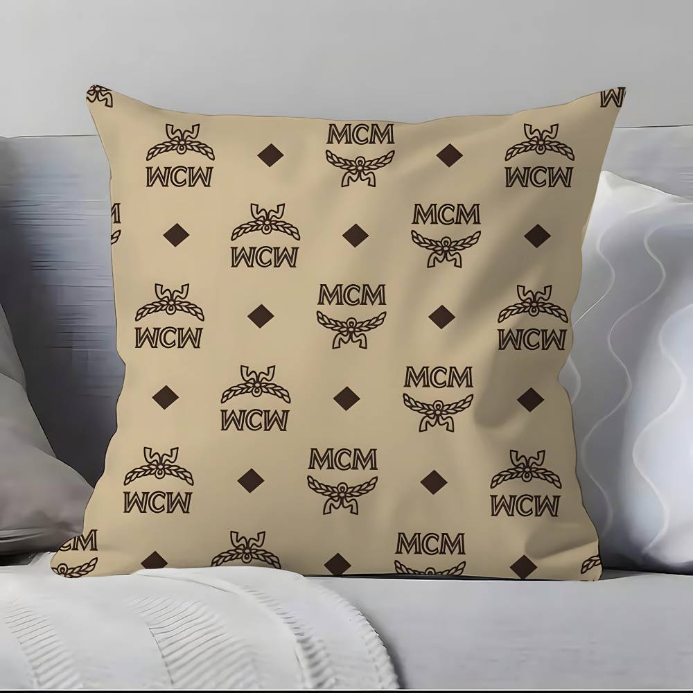 

High end fashion M-MCM Pillow Case Pillowcase Soft Skin Friendly & Comfortable with a Hidden Zipper 12x12Inch