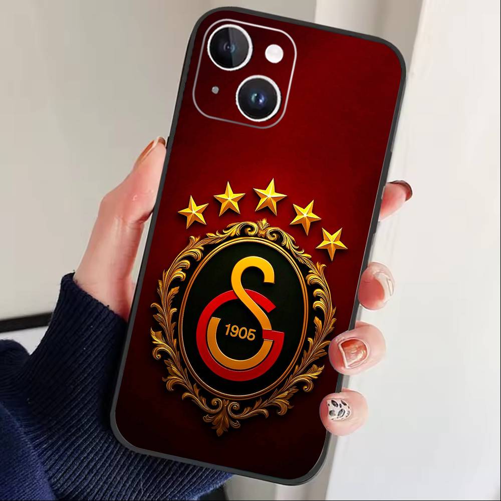 

G-Galatasaray 1905 Phone Case For iPhone17,16,15,14,13,12 Plus,Max Soft Silicone Black Cover iPhone17PRO