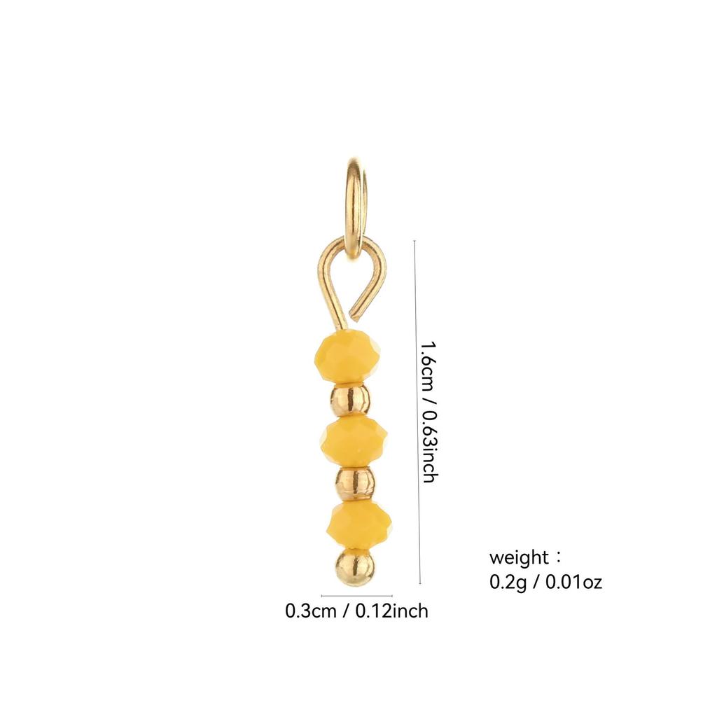 Handmade 18k Gold Electroplated Natural Stone Bead Earrings