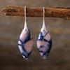 Bohemian Emperor Stone Leaf Pendant Earrings Popular Jewelry