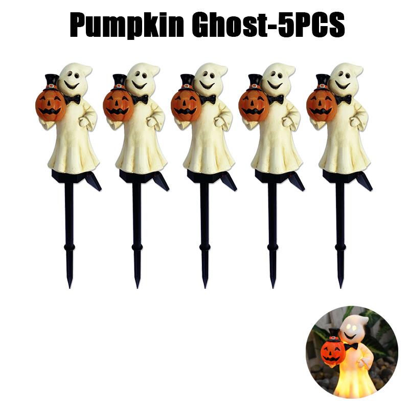 Solar Powered Halloween Pumpkins Outdoor Lights Creative Atmosphere Layout Waterproof Courtyard Garden Scenery Decoration