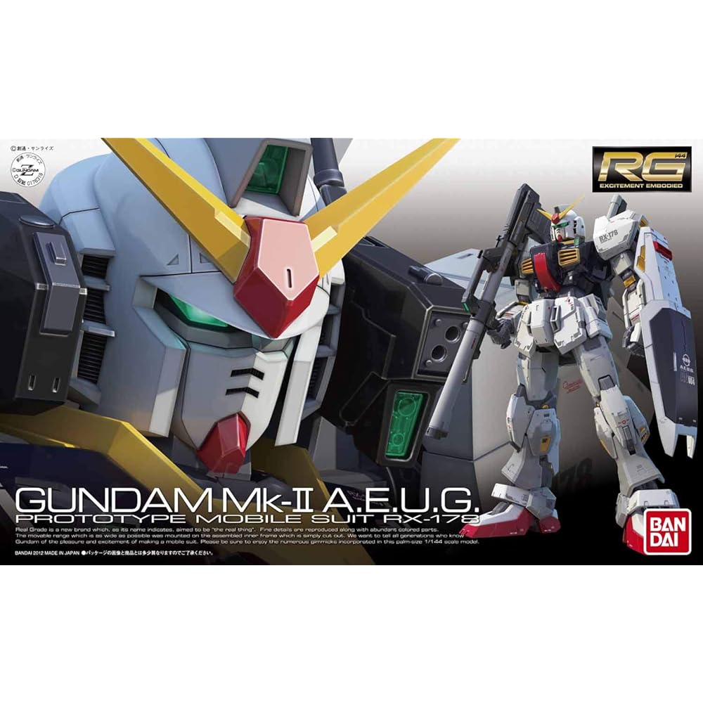 RG Gundam RX-178 Mk-II AEUG Version 1/144 Scale Color-Coded Plastic Model Kit