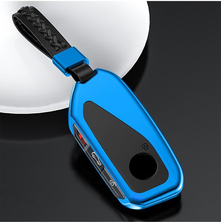 Styling Mouldings Aluminum Alloy TPU Car Remote Key Fob Cover Case for BMW Ix X7 I7 XM 2023 key fob