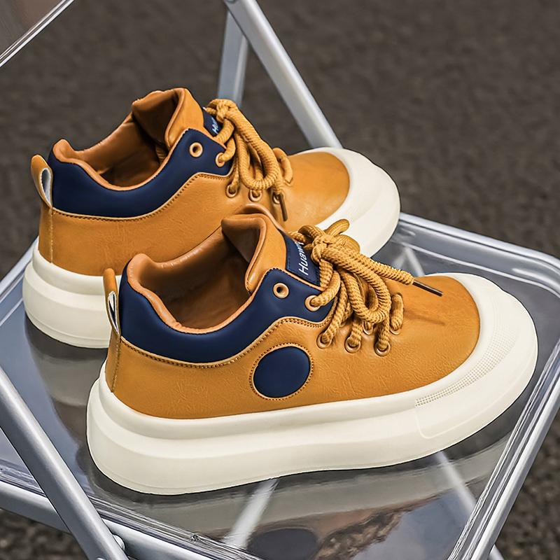 Casual men's shoes platform sneakers shoe color