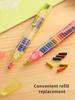 1pc 20 Color Interchangeable Core Oil Painting Crayon Best Colored Crayon Student's Washable Paintbrush Fancy Graffiti Painting