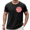 Logo du département des pompiers unisexe pour homme et femme Chemise unisexe avec impression personnalisée