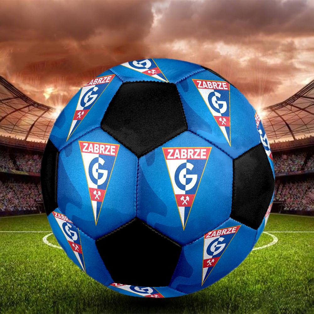 MĂRIME 5 Mingea de Fotbal Górnik Zabrze Colorată Pentru Toate Vârstele Cusută la Mașină PVC Gata de Competiție Durabilă cu Salt Ridicat