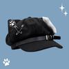 Y2k Cat Ear Beret Hat Soft Cute Anime Style For Casual Wear