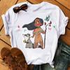 Disney Cartoon Princess Printed Women T-shirt Kawaii Graphic Printed T Shirt Summer Casual Short Sleeve Female Tops Tshirt Tees