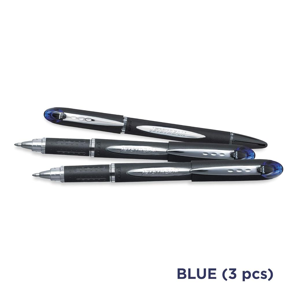 UNI-BALL Jetstream SX-210 1.0mm Roller Ball Pen Blue Ink Pack of 3 for Office Home School Use
