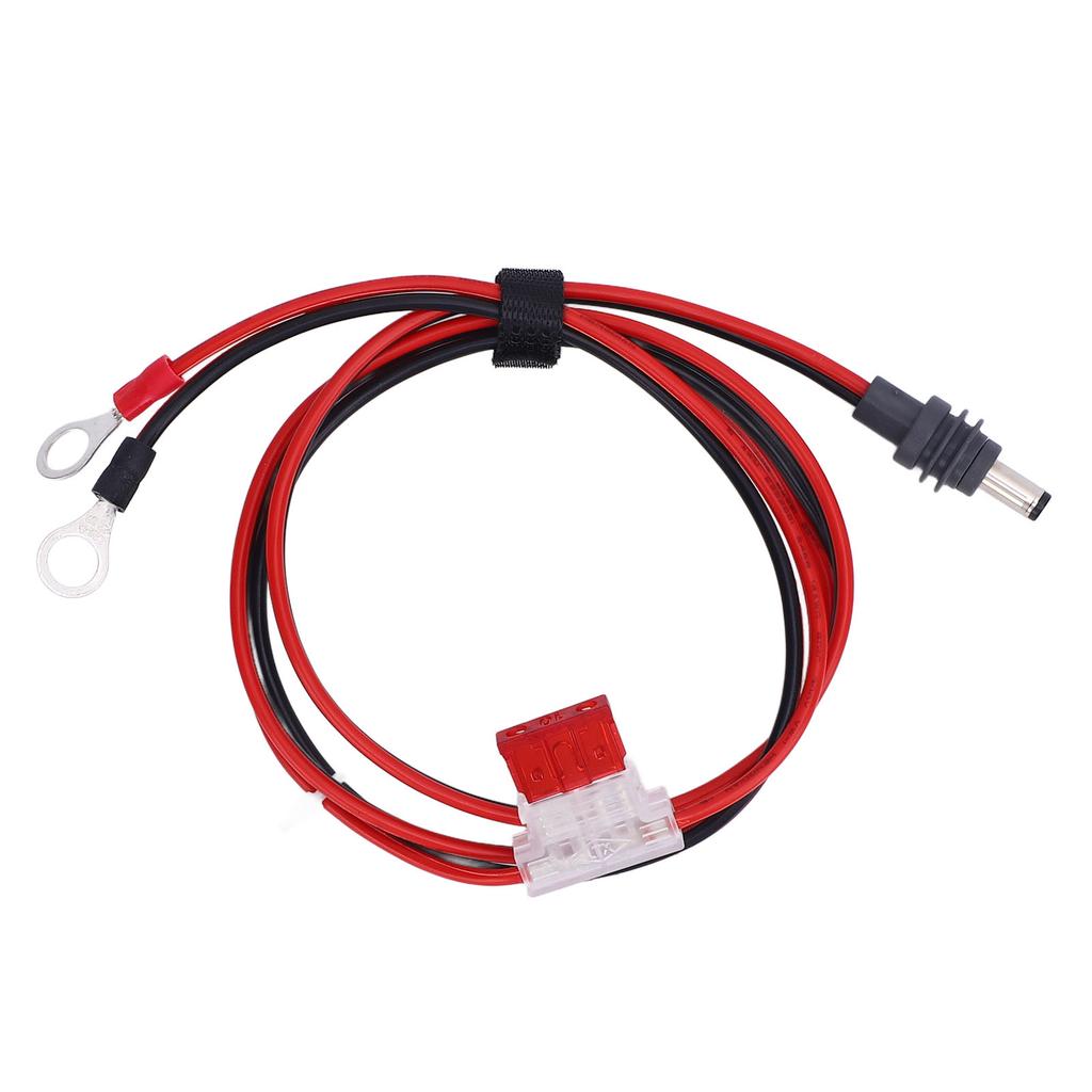 O Ring DC Charging Cable Rubber Copper O Ring Terminal To DC Plug Power Cord with Fuse for Dish