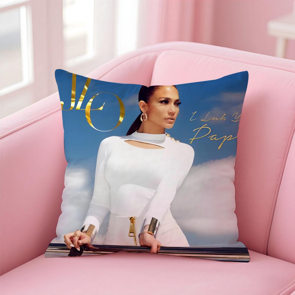 Jennifer L-Lopez Singer Cushion Cover Comfortable Reversible Pillow Cover Ideal For Car Sofa Bedroom & Beyond