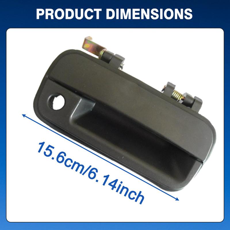 Front Left/Right Exterior Outer Door Handle Black for Hyundai Excel 1990 1991 1992 1993 1994 82650-24010 82660-24010