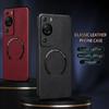 For Huawei P60 Classic Leather Wireless Charging For Magsafe Magnetic Case For Huawei P60 Pro P60Pro Soft Back Cover