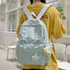 Schoolbag Japanese INS New High-aesthetic Fresh Sweet Cute Printed Backpack for Girls, Simple Large-capacity Backpack