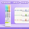 24/3 PCS Kawaii Flowers Line Shaped Highlighter Pens Roller Tip Curve Liner Marker For Writing Journaling Drawing Stationery