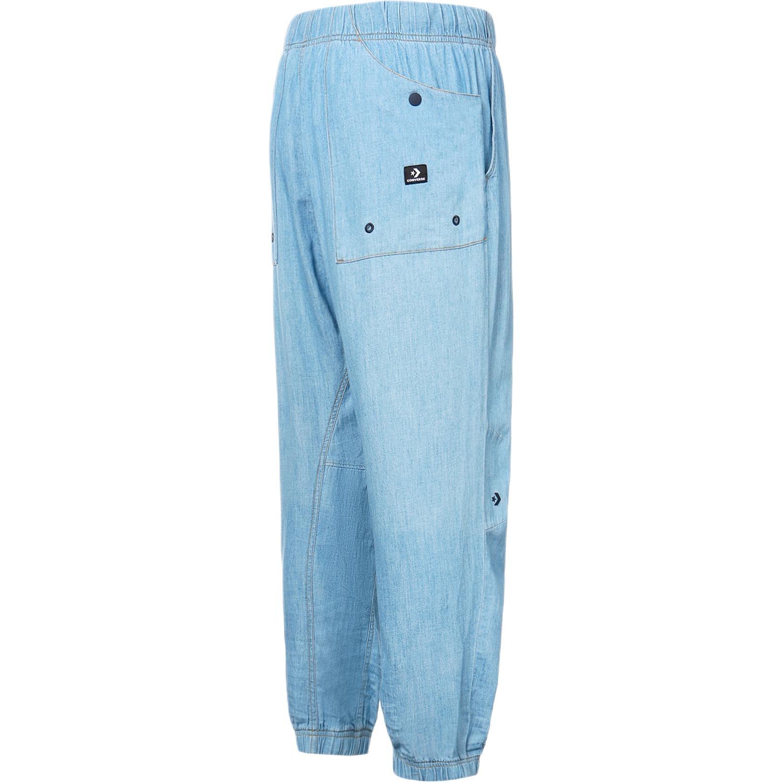 Converse Elevated Woven Chambray Jogger Asia Sizing Blue Men s 10025436-A01 S